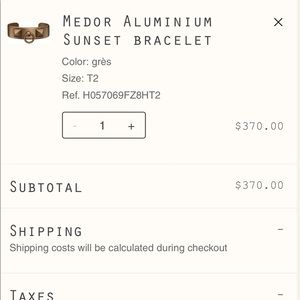 hermes aluminum bracelet